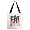 EAT SLEEP FORTNITE Tote Bags