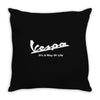 vespa its a way of life Throw Pillow