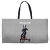 saw trike play a game horror bike Weekender Totes