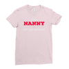 i'm a nanny what's your superpower Ladies Fitted T-Shirt