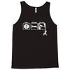 eat sleep climb   2 climbers distressed Tank Top