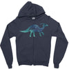 Princess Dinosaur Zipper Hoodie