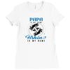 Papa is my Name Fishing Is My Game Ladies Fitted T-Shirt