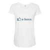like a boss Maternity Scoop Neck T-shirt