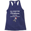 all i want for christmas is a cure carcinoid cancer Racerback Tank