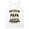 Super Cool Papa Of A Freaking Awesome Daughter Tank Top