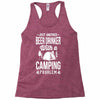 beer drinker camping!! Racerback Tank