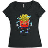 saiyan fries Women's Triblend Scoop T-shirt