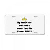 dentist crown License Plate