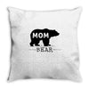 mommy bear Throw Pillow