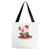 happy halloween clown Tote Bags