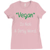 not a dirty word Ladies Fitted T-Shirt