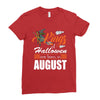 Halloween Kings Are Born In August Ladies Fitted T-Shirt