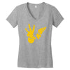 new johnny bravo Women's V-Neck T-Shirt