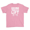 bro do you even lift baseball raglan Youth Tee