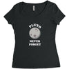 pluto Never Forget Women's Triblend Scoop T-shirt