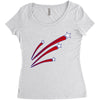 stars and stripes Women's Triblend Scoop T-shirt