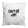 crazy cat lady Throw Pillow