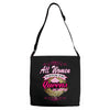 quens are born [your date] Adjustable Strap Totes