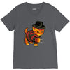 nightmeow on elm street V-Neck Tee