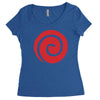 uzumaki clan symbol crest   otaku cosplay anime fan naruto gift expo t Women's Triblend Scoop T-shirt