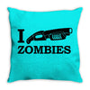 i shotgun zombies funny t shirt dead apocalypse s 3xl Throw Pillow