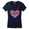 love (4) Women's V-Neck T-Shirt