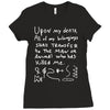 ron swanson's will riddle map parks and recreation Ladies Fitted T-Shirt