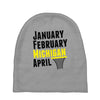 January February Michigan April - March Madness Basketball Baby Beanies