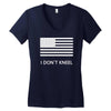 i don't kneel Women's V-Neck T-Shirt