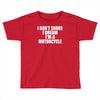 i don&rsquo;t snore i dream i&rsquo;m a motorcycle Toddler T-shirt