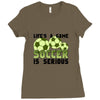 life's a game soccer Ladies Fitted T-Shirt