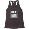 retro floppy Racerback Tank