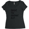 dwight you ignorant slut Women's Triblend Scoop T-shirt