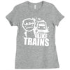 i like trains Ladies Fitted T-Shirt