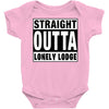 straight outta lonely lodge Baby Bodysuit