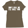 don't call me i'll call you Ladies Fitted T-Shirt