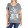 the lake is calling Ladies Curvy T-Shirt