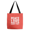 peace Love Tote Bags