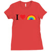 I Love Lgbt Ladies Fitted T-Shirt