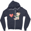 Cute Painter Zipper Hoodie
