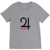 moment red V-Neck Tee