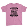 Super Cool Grammy Of A Freaking Awesome Grandson Youth Tee