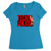 funny techno viking 3, ideal birthday present or gift Women's Triblend Scoop T-shirt