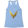 the fly bird   maverick jake paul   gold Racerback Tank