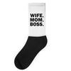 wife mom boss Socks