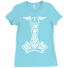 thorshammer mj&ouml;lnir odin wikinger germanen Ladies Fitted T-Shirt