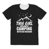 Camper Couple Girl White All Over Women's T-shirt