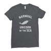 narwhals Ladies Fitted T-Shirt