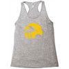 beach silhouette birds sand sunset Racerback Tank